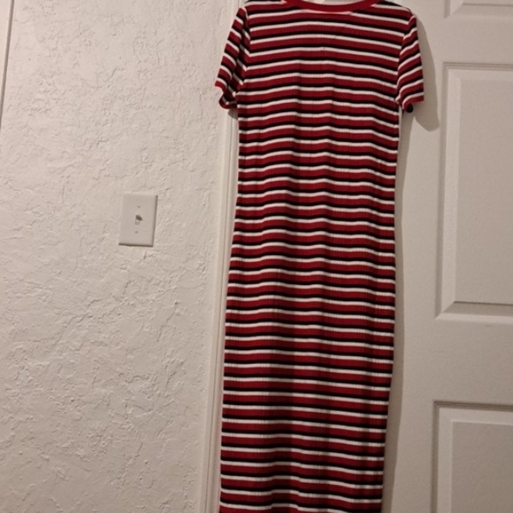 NWT Tommy JEANS Midi Dress Size L - Picture 2 of 4
